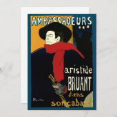 Vintage Jugendstil-Botschafter, Toulouse Lautrec (Vorne/Hinten)