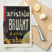 Vintage Jugendstil-Botschafter, Toulouse Lautrec Geschirrtuch (Viertel Falte)