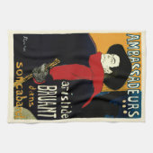 Vintage Jugendstil-Botschafter, Toulouse Lautrec Geschirrtuch (Horizontal)