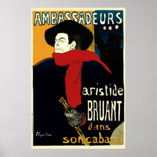 Vintage Jugendstil-Botschafter, Toulouse Lautrec Poster