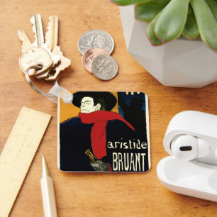 Vintage Jugendstil-Botschafter, Toulouse Lautrec Schlüsselanhänger