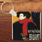 Vintage Jugendstil-Botschafter, Toulouse Lautrec Schlüsselanhänger (Vorderseite)