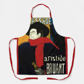 Vintage Jugendstil-Botschafter, Toulouse Lautrec Schürze (Vorderseite)