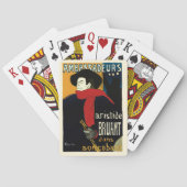 Vintage Jugendstil-Botschafter, Toulouse Lautrec Spielkarten (Rückseite)