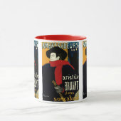 Vintage Jugendstil-Botschafter, Toulouse Lautrec Tasse (Zentrum)