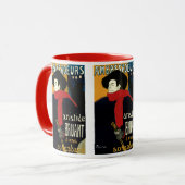 Vintage Jugendstil-Botschafter, Toulouse Lautrec Tasse (Vorderseite Links)
