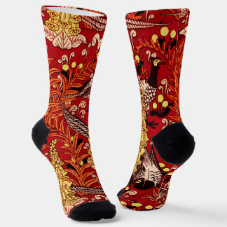 Vintage Jugendstil-Dekoelemente, Fernen und Kronle Socken
