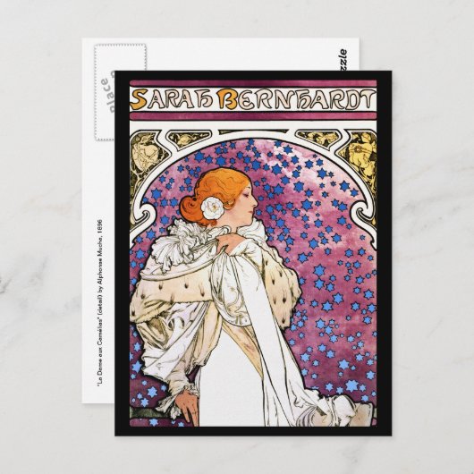 Vintage Jugendstil-Dekorative Postkarte ~ (Vorne/Hinten)