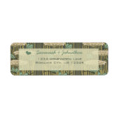 Vintage Jugendstil-Dragonfly-Rücksendeadresse (Vorne)