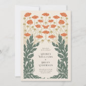 Vintage Jugendstil-Einladung Einladung (Vorderseite)