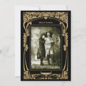 Vintage Jugendstil-Einladung Einladung (Vorderseite)