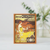 Vintage Jugendstil-Fahrradwerbung Postkarte (Stehend Vorderseite)