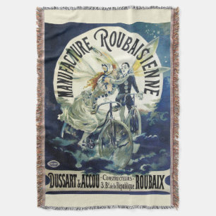 Vintage Jugendstil-Fairies, Fahrrad Pierrot Moon Decke