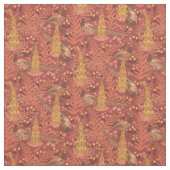 Vintage Jugendstil-Fasane und Foxhandmuster Stoff (Muster)