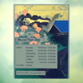 Vintage Jugendstil-Feiertage Vorlage Fensteraufkleber (Blatt 3)