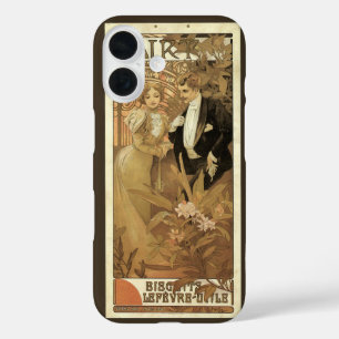 Vintage Jugendstil-Flirt-Kekse, Alphonse Mucha iPhone 16 Hülle