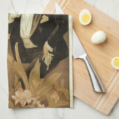 Vintage Jugendstil-Flirt-Kekse, Alphonse Mucha Geschirrtuch (Viertel Falte)