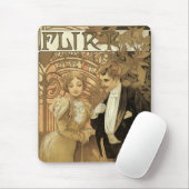 Vintage Jugendstil-Flirt-Kekse, Alphonse Mucha Mousepad (Mit Mouse)