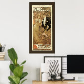 Vintage Jugendstil-Flirt-Kekse, Alphonse Mucha Poster (Heimbüro)