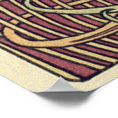 Vintage Jugendstil-Formen in Dekoration (Ecke)