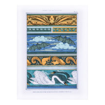 Vintage Jugendstil-Formen in Dekoration