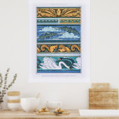 Vintage Jugendstil-Formen in Dekoration (Küche)