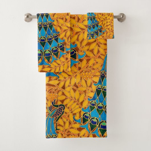 Vintage Jugendstil-Friedhöfe und Baum Badhandtuch Set (Insitu)