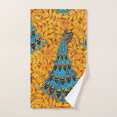 Vintage Jugendstil-Friedhöfe und Baum Badhandtuch Set (Handtuch)