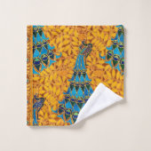 Vintage Jugendstil-Friedhöfe und Baum Badhandtuch Set (Waschlappen)