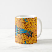 Vintage Jugendstil-Friedhöfe und Baum Kaffeetasse (VorderseiteRechts)