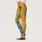 Vintage Jugendstil-Friedhöfe und Baum Leggings (Links)