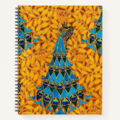 Vintage Jugendstil-Friedhöfe und Baum Notizblock (Vorderseite)