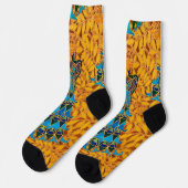 Vintage Jugendstil-Friedhöfe und Baum Socken (Linkes Detail)
