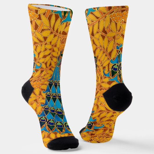 Vintage Jugendstil-Friedhöfe und Baum Socken (Gewinkelt)