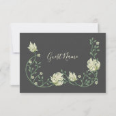 Vintage Jugendstil-Gastname Platzkarte (Rückseite)