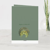 Vintage Jugendstil-Geburtstagskarte Karte (Rückseite)