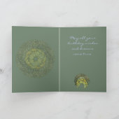 Vintage Jugendstil-Geburtstagskarte Karte (Innenseite)