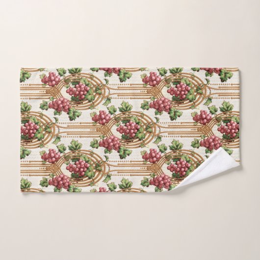 Vintage Jugendstil-Grapevines Badhandtuch Set (Handtuch)