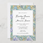 Vintage Jugendstil-handgeschriebene Hochzeit Einladung (Vorderseite)