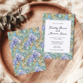 Vintage Jugendstil-handgeschriebene Hochzeit Einladung