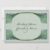 Vintage Jugendstil-Hochzeit Einladung (Rückseite)