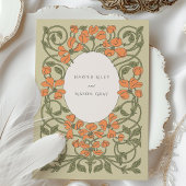 Vintage Jugendstil-Hochzeit Einladung