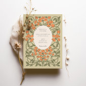 Vintage Jugendstil-Hochzeit Einladung