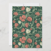 Vintage Jugendstil-Hochzeit Einladung (Rückseite)