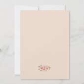 Vintage Jugendstil-Hochzeit Einladung (Rückseite)