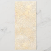 Vintage Jugendstil-Hochzeit Menükarte (Rückseite)