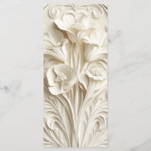 Vintage Jugendstil-Hochzeit Menükarte (Rückseite)