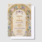 Vintage Jugendstil-Hochzeit Pergament Einladungen (Versetzt)