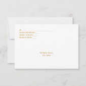 Vintage Jugendstil-Hochzeit RSVP Karte (Rückseite)