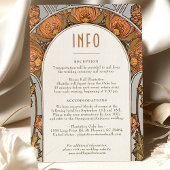 Vintage Jugendstil-Hochzeitskarte Einladung